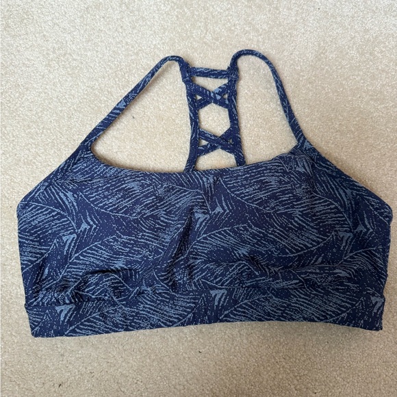 all in motion Other - All in Motion Navy Patterned Sports Bra